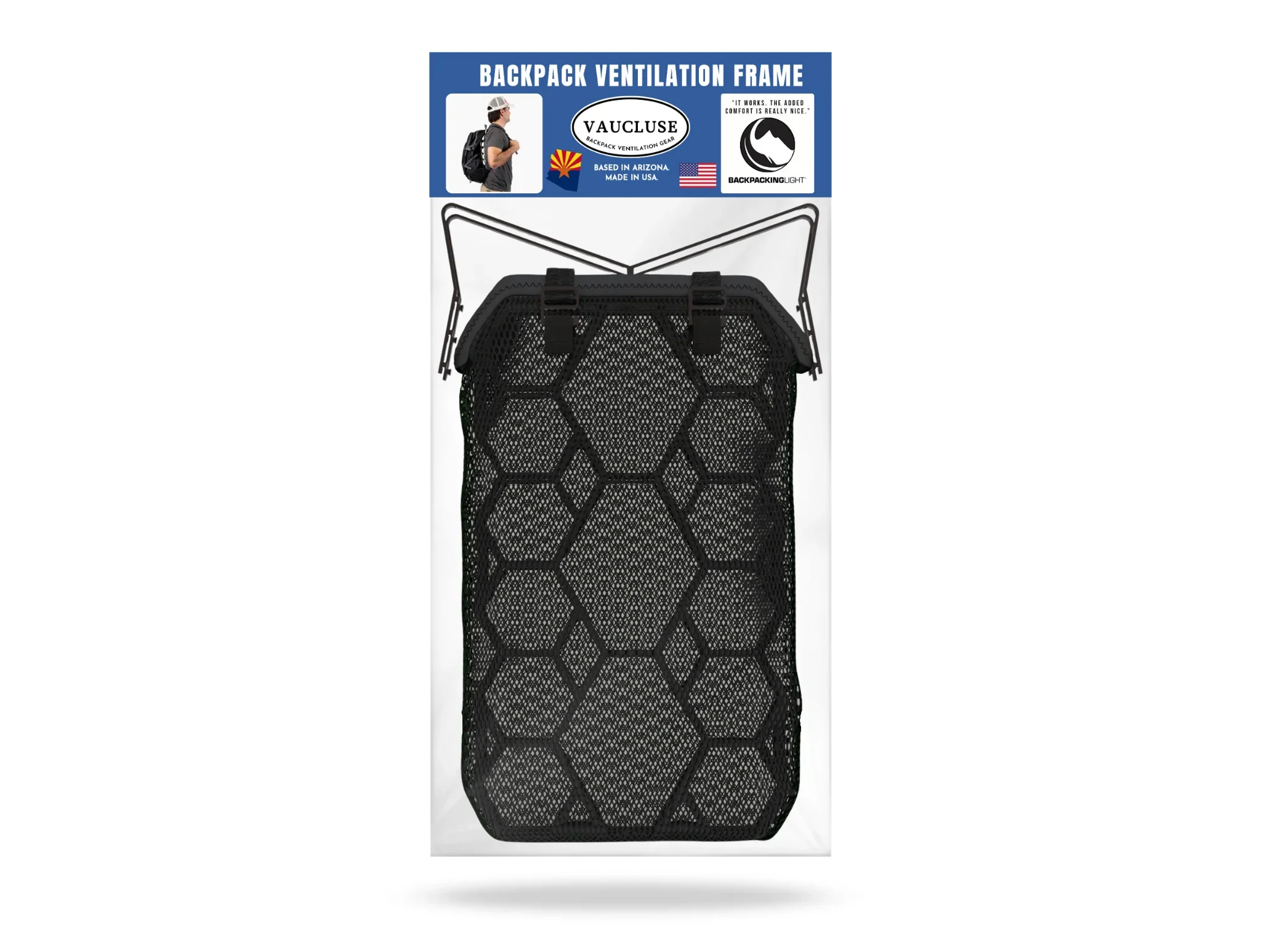 Buy in Bulk - Ultralight Ventilation Backpack Frame & Mesh Sleeve