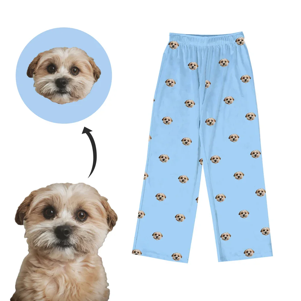 Custom Pet Face Pajama Pants