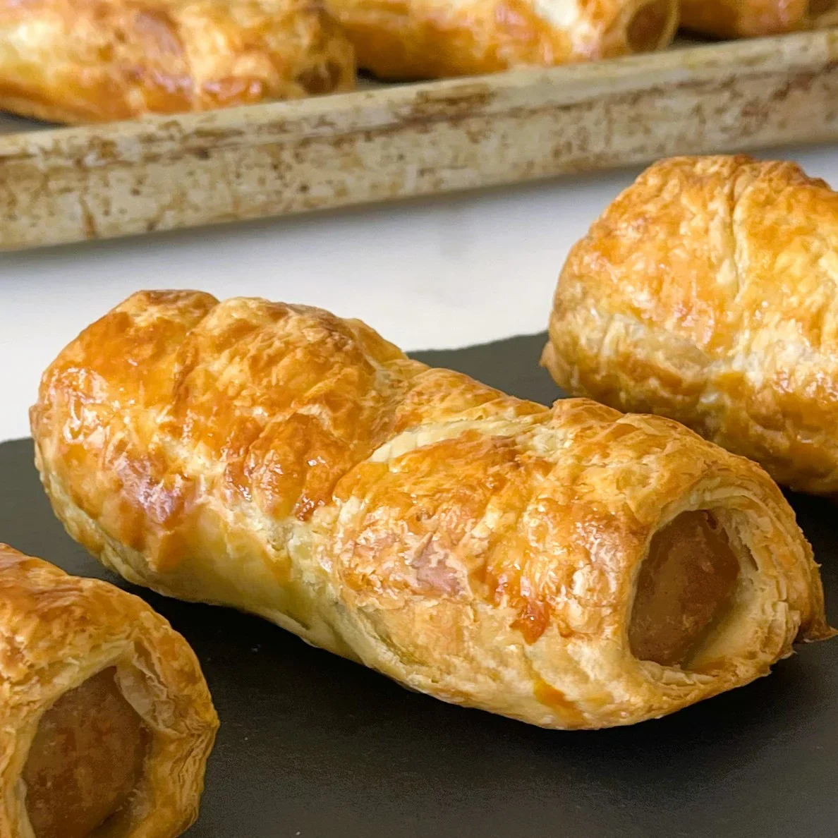 Traditional Sausage Rolls: 3 per Pack