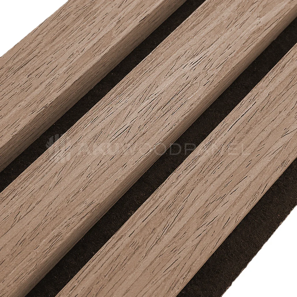 Akustikpaneele Mokka - Farbmuster - Dreiseitig