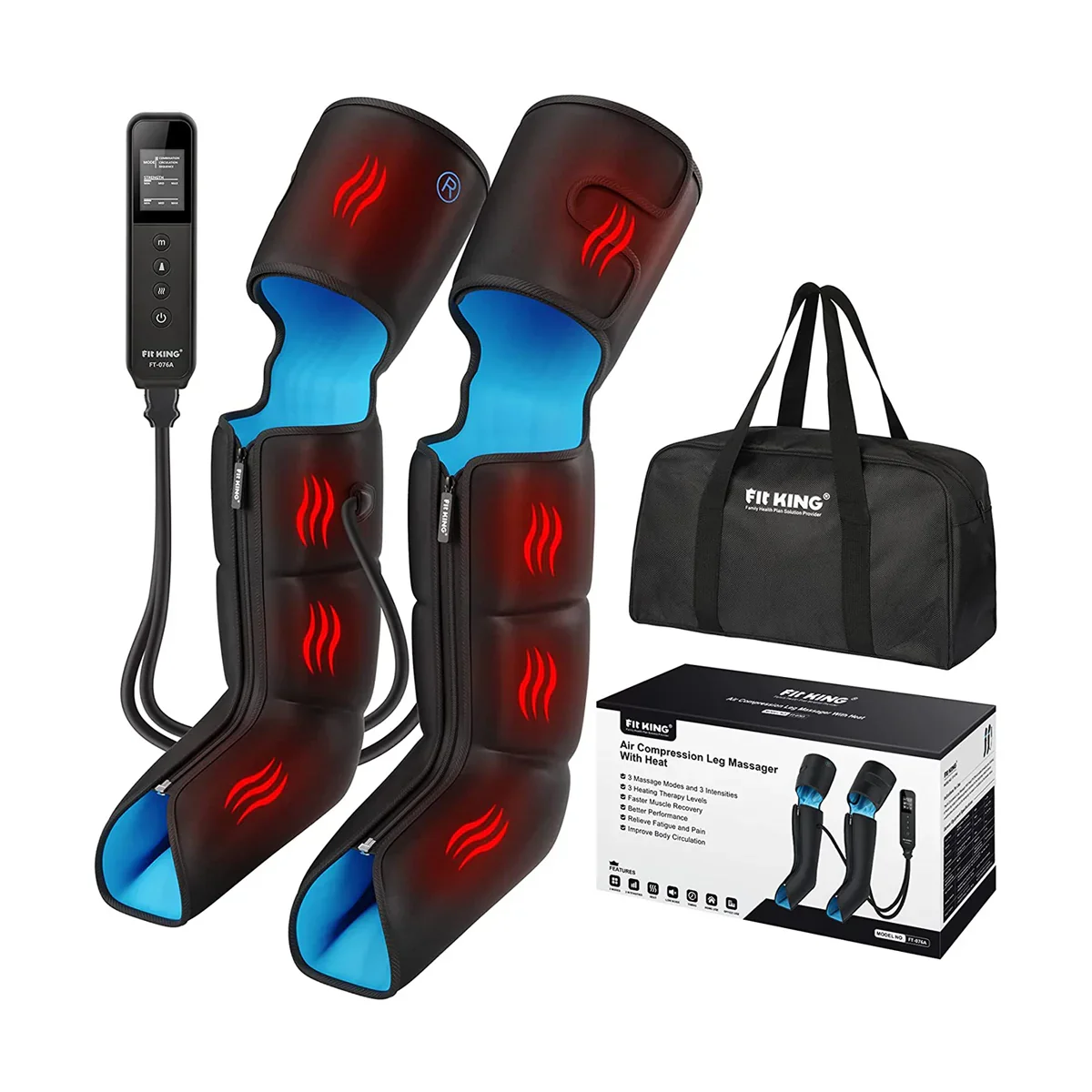 FIT KING Premium Full Leg Massager with Heat |  FT-076A