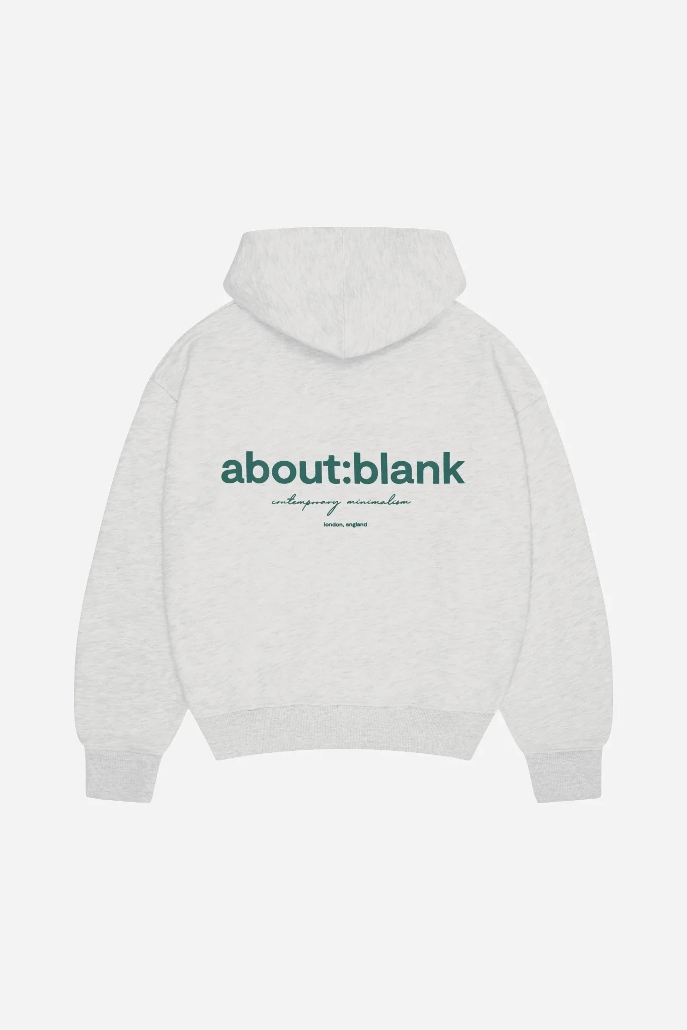 box hoodie grey marl/epsom green