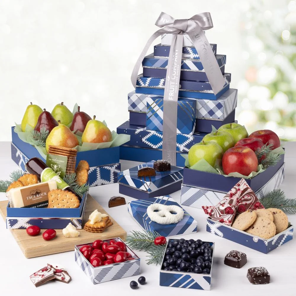 Grand Holiday Gift Tower