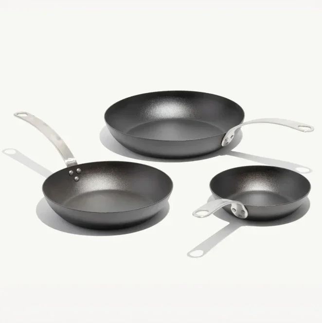 Seasoned Carbon Steel Frying Pan