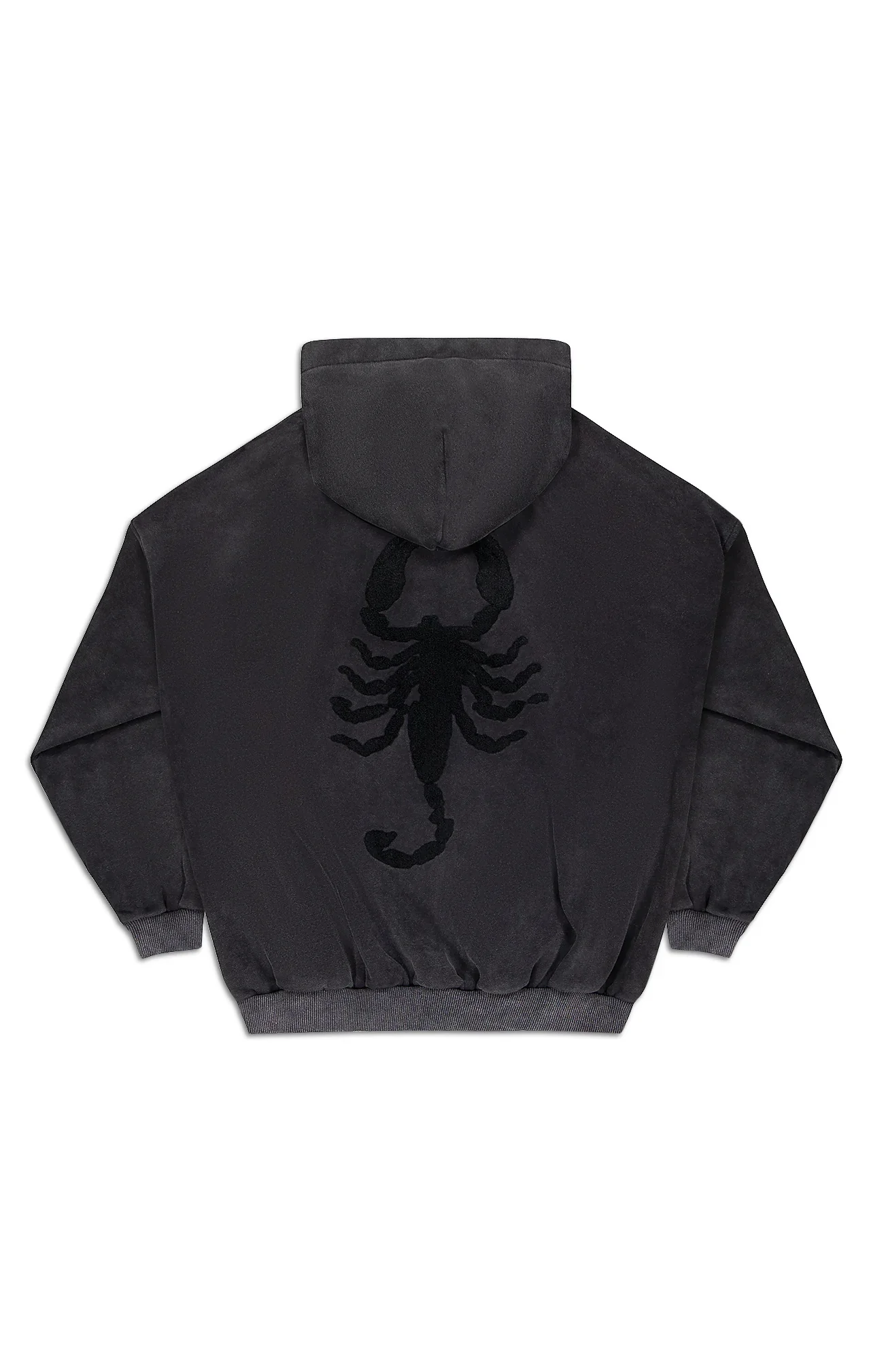 STING HOODY - Washed Black