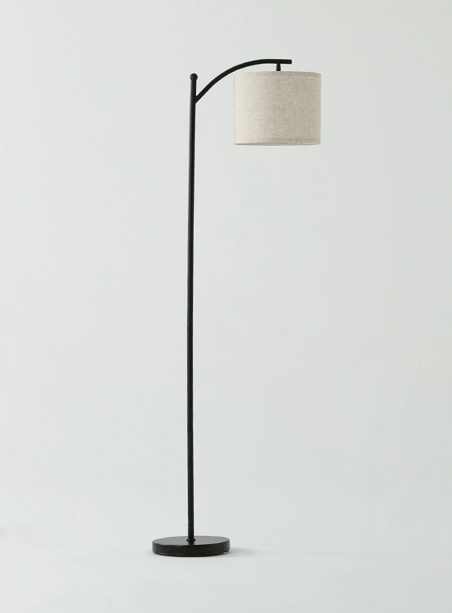 Modern Arc Floor Lamp with Remote for Living Room