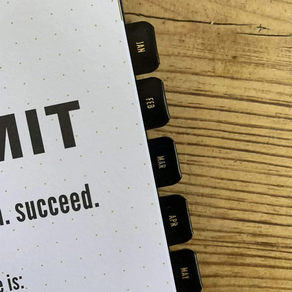 Leather Planner Tabs