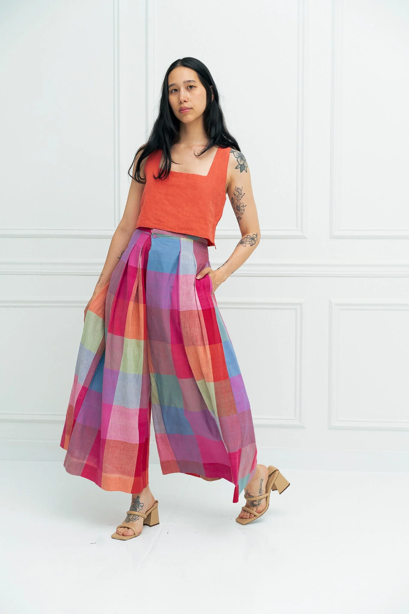 FRIDA PANTS | PRISM CHEX