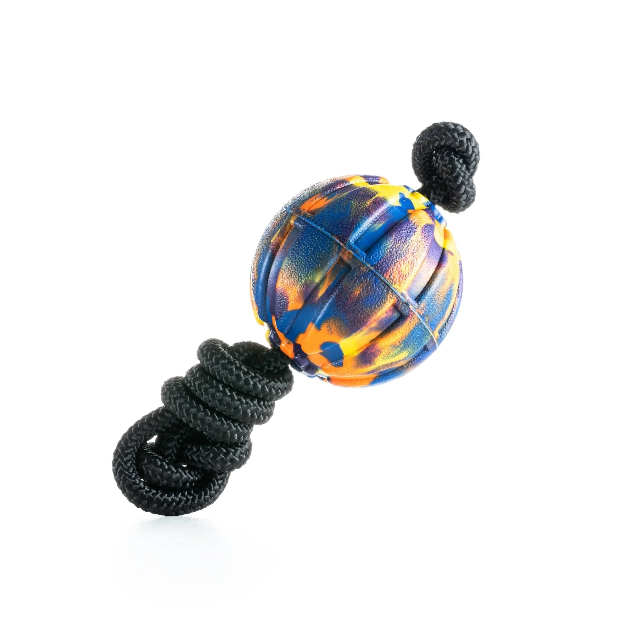 Mardi Gras 7cm Durafoam Ball On String