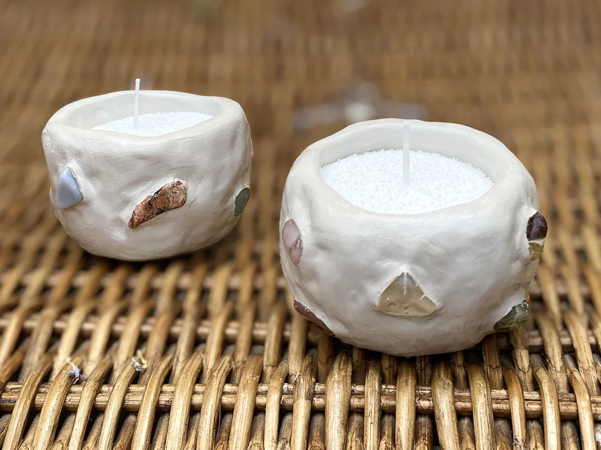 Gemstone Candle Pinch Pot DIY Creative Kit