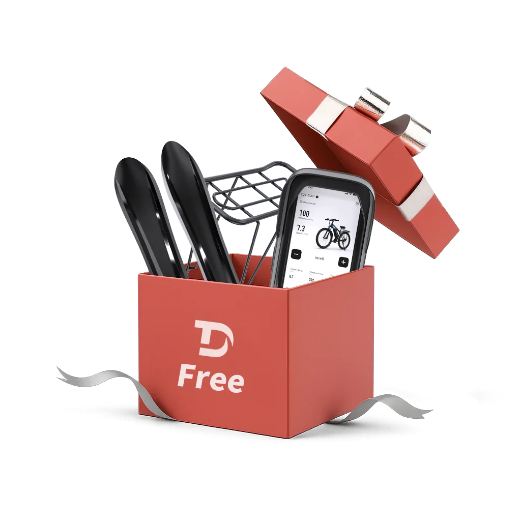 Cycling Pack(Free gifts with E-bike purchase,includes mudguards,rear rack and phone holder bag)