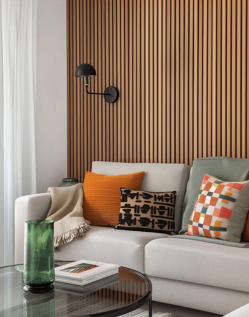 Oak Acoustic Slat Wood Wall Panels | Natural Core | Original Slatpanel®