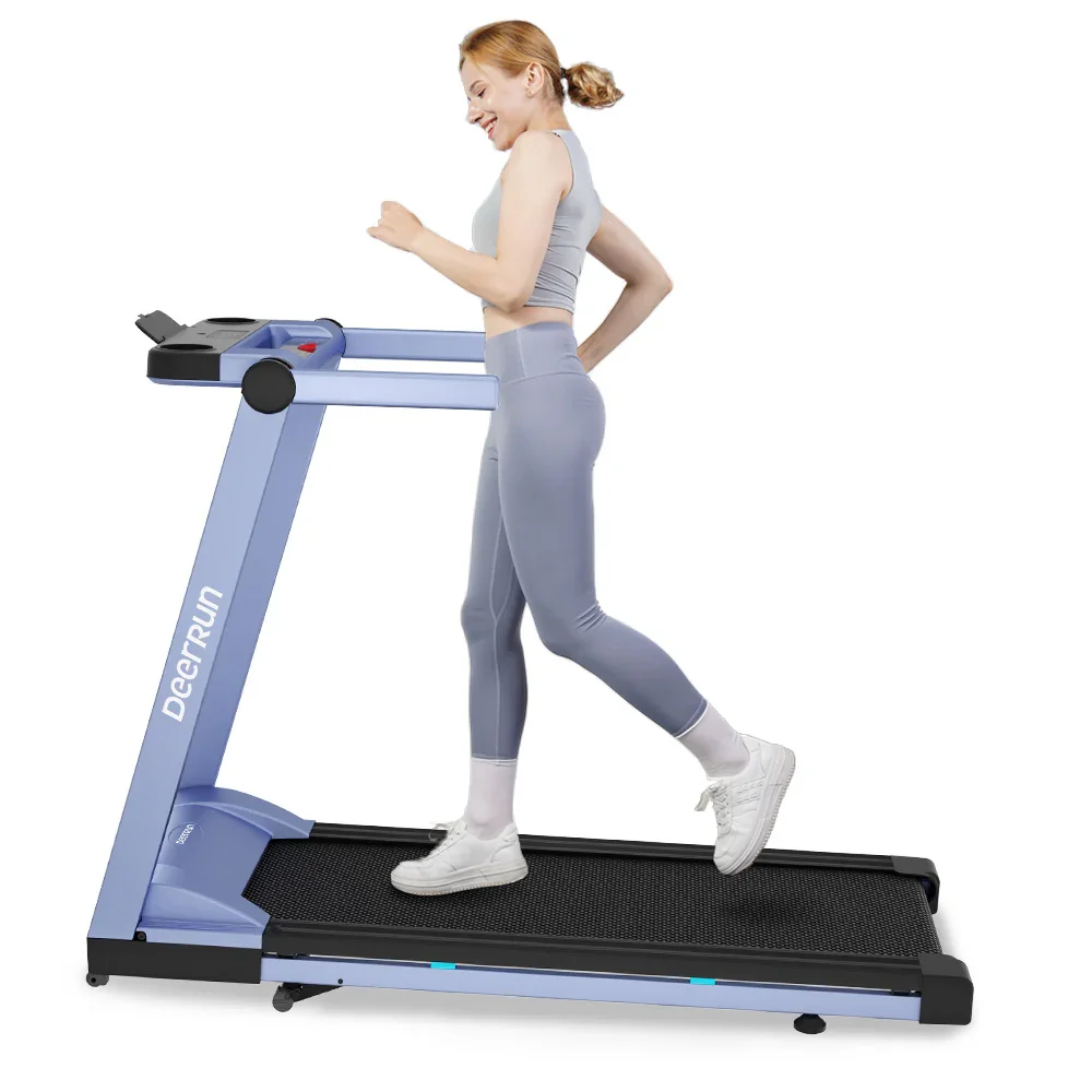DeerRun A1 Pro Move+  6% Incline Foldable Treadmill——Upgraded Chip & NFC Support | 350Lbs, 10mph Blue