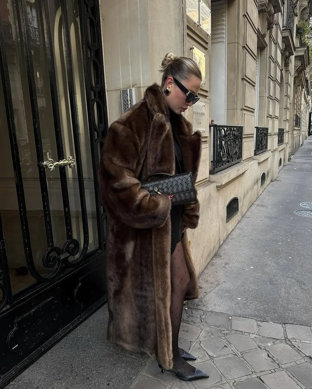 Lucie Faux Fur Maxi Coat