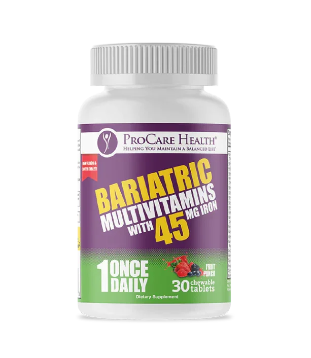 Multivitamin | 45mg Iron | Dye-Free Chewable | Fruit Punch
