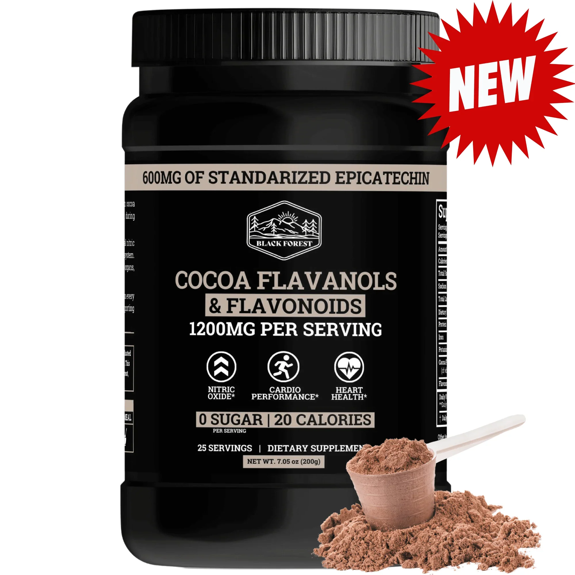 Supercharged Cocoa Flavanols + Flavonoids 1200MG