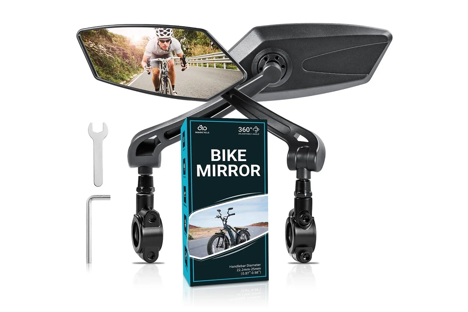 Magicycle HD Blast-Resistant E-Bike Mirrors