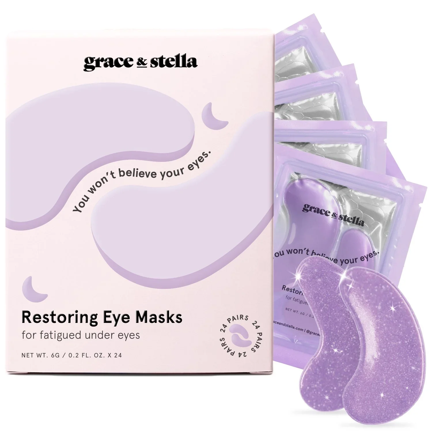 restoring purple eye masks