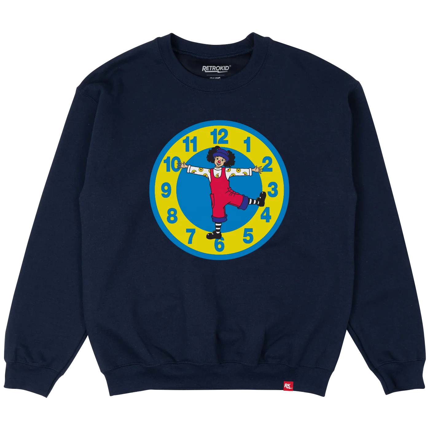 Big Comfy Couch Clock Stretch Crew - Navy