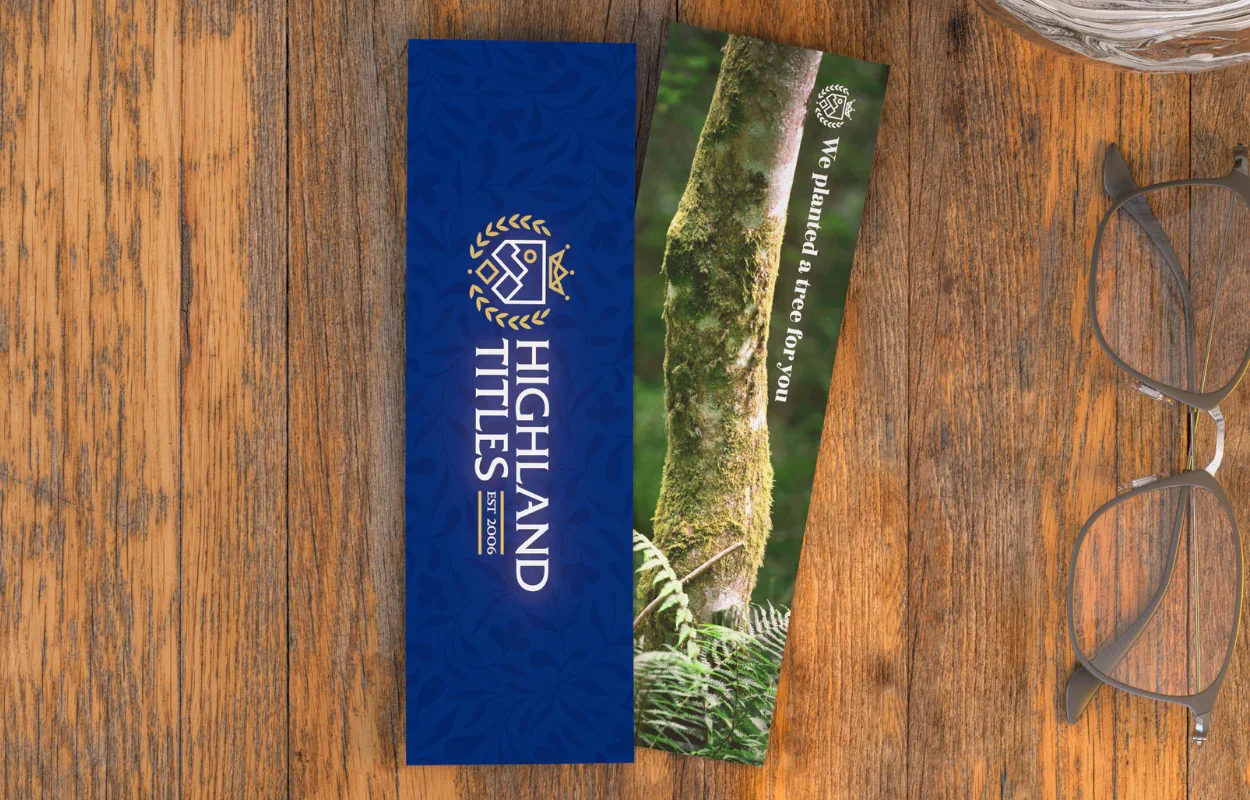 "Dedicate a Tree" Bookmark