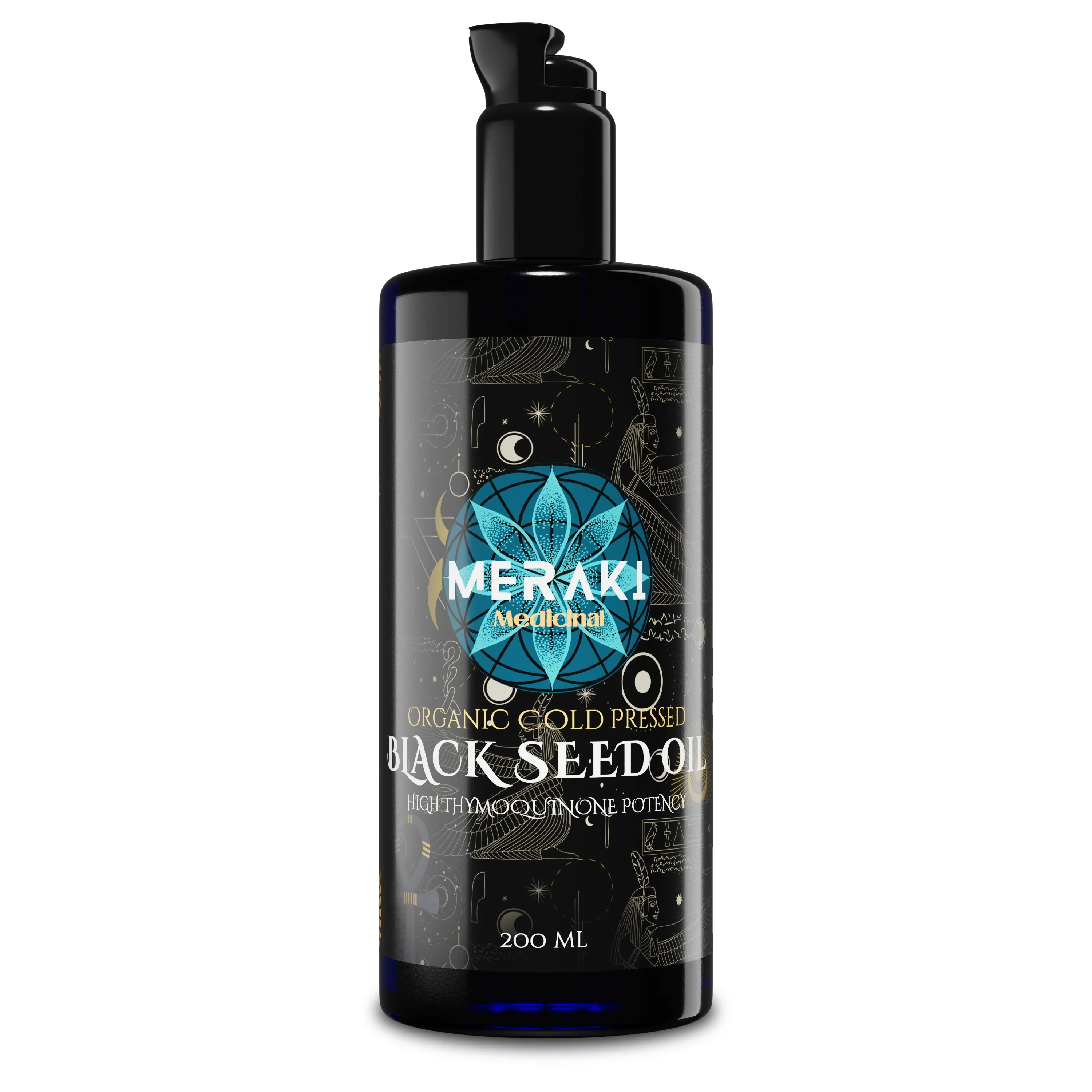 High Potency Cold-Pressed Organic Black Seed Oil with 3% Thymoquinone
