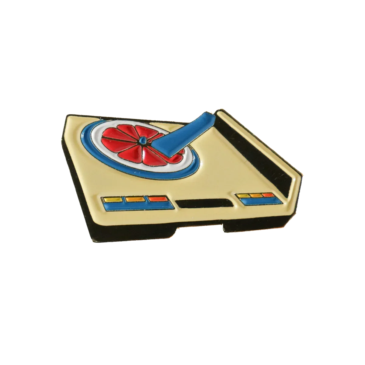 What Could Be Better Grapefruit Turntable Enamel Pin