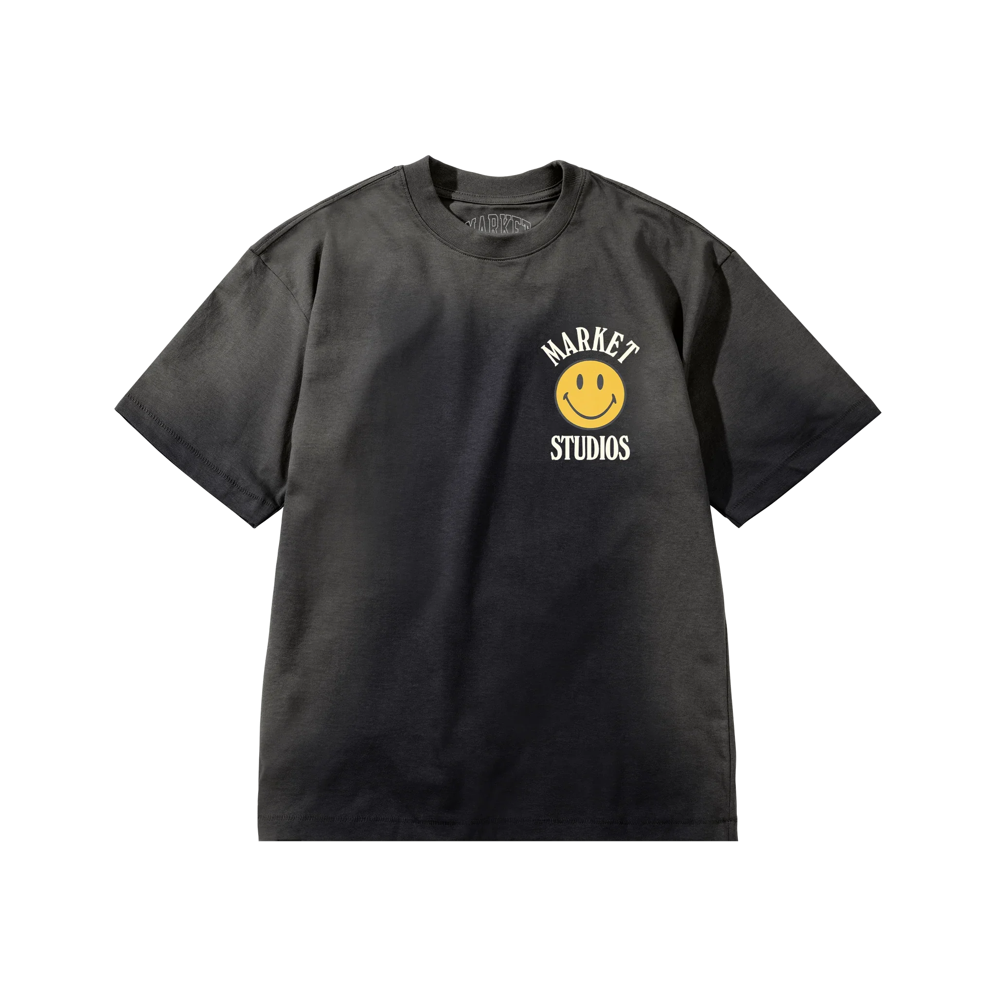 SMILEY UPSIDE DOWN LOCKUP T-SHIRT