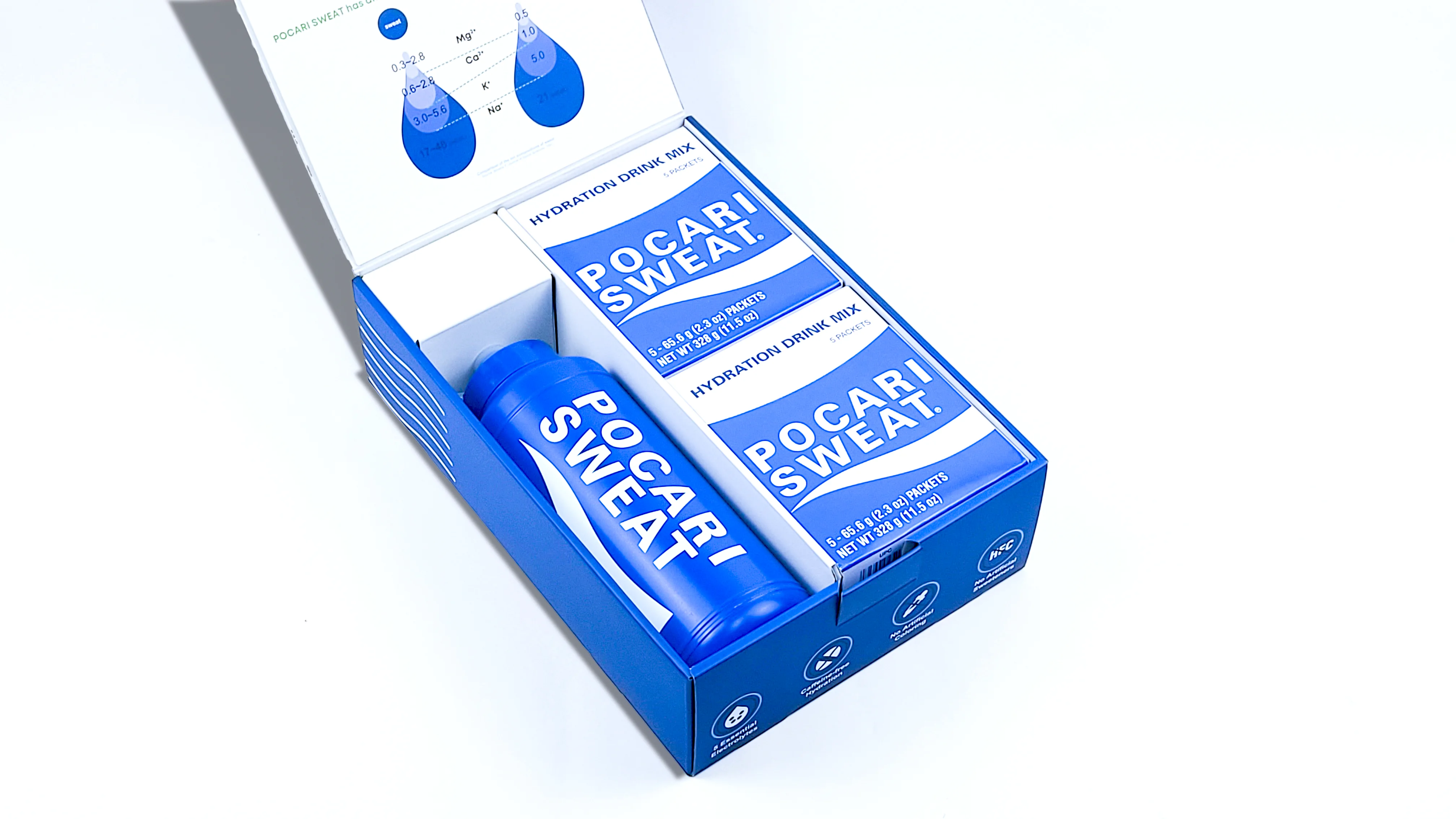 Pocari Water Bottle and Powder Set