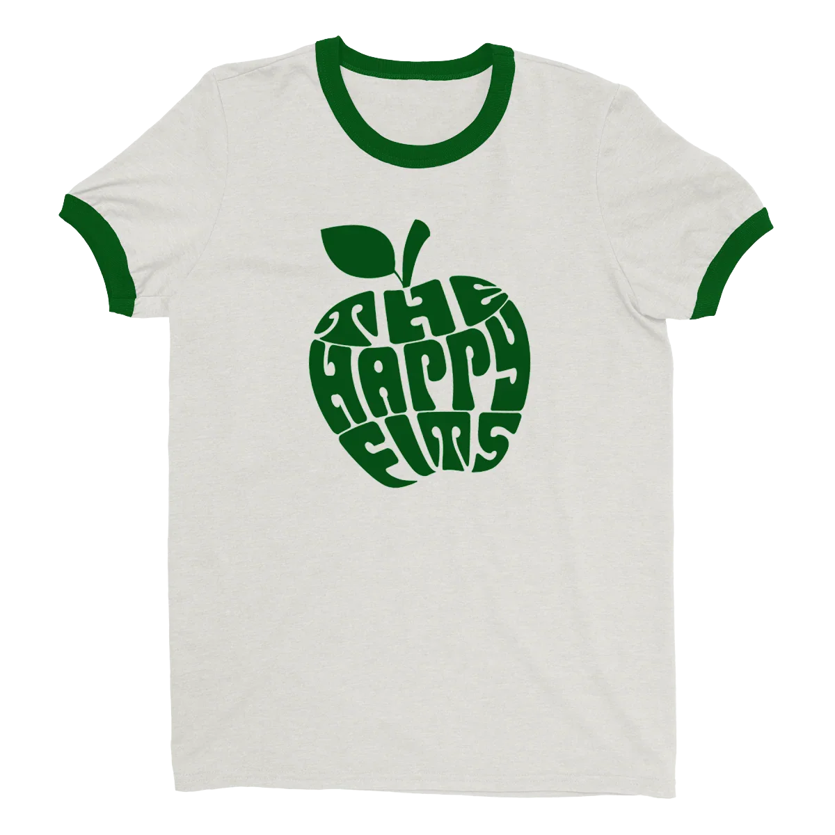 Apple Ringer T-Shirt (Natural/Dark Green)