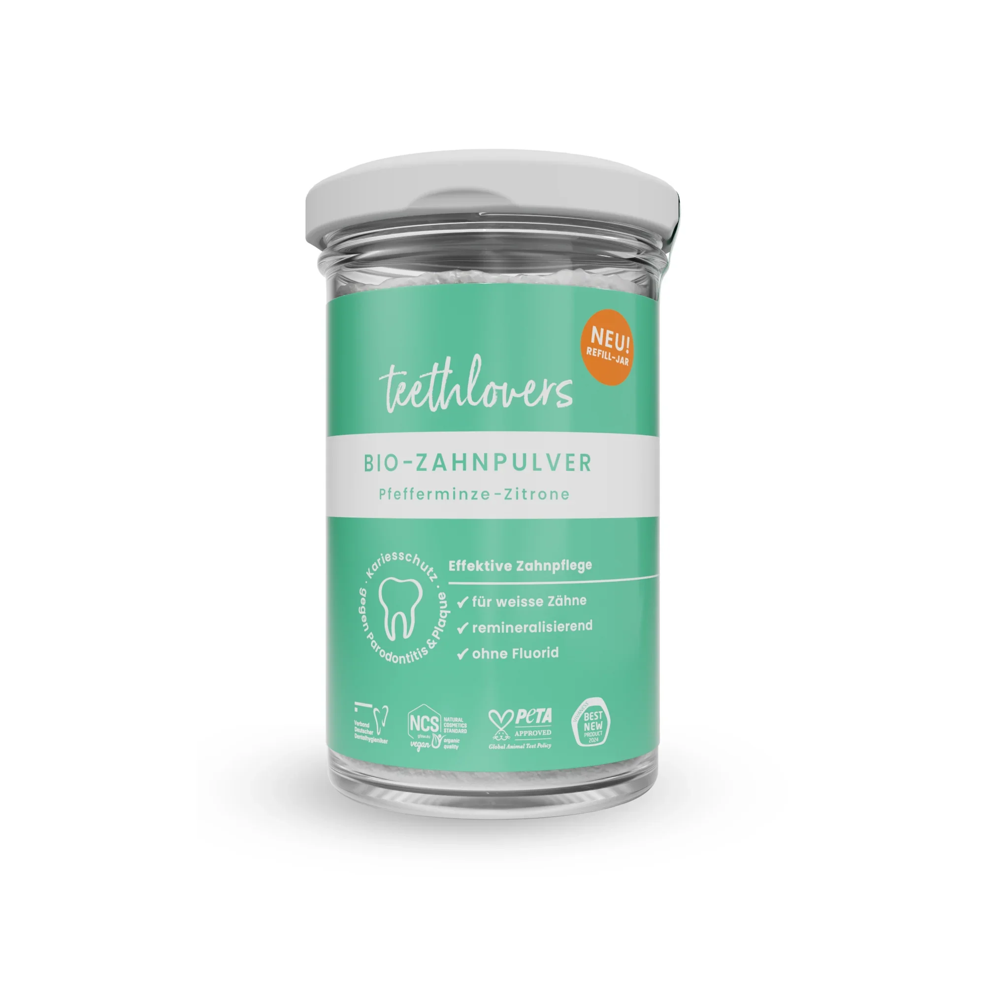 Pfefferminze-Zitrone Vorratsglas 135g