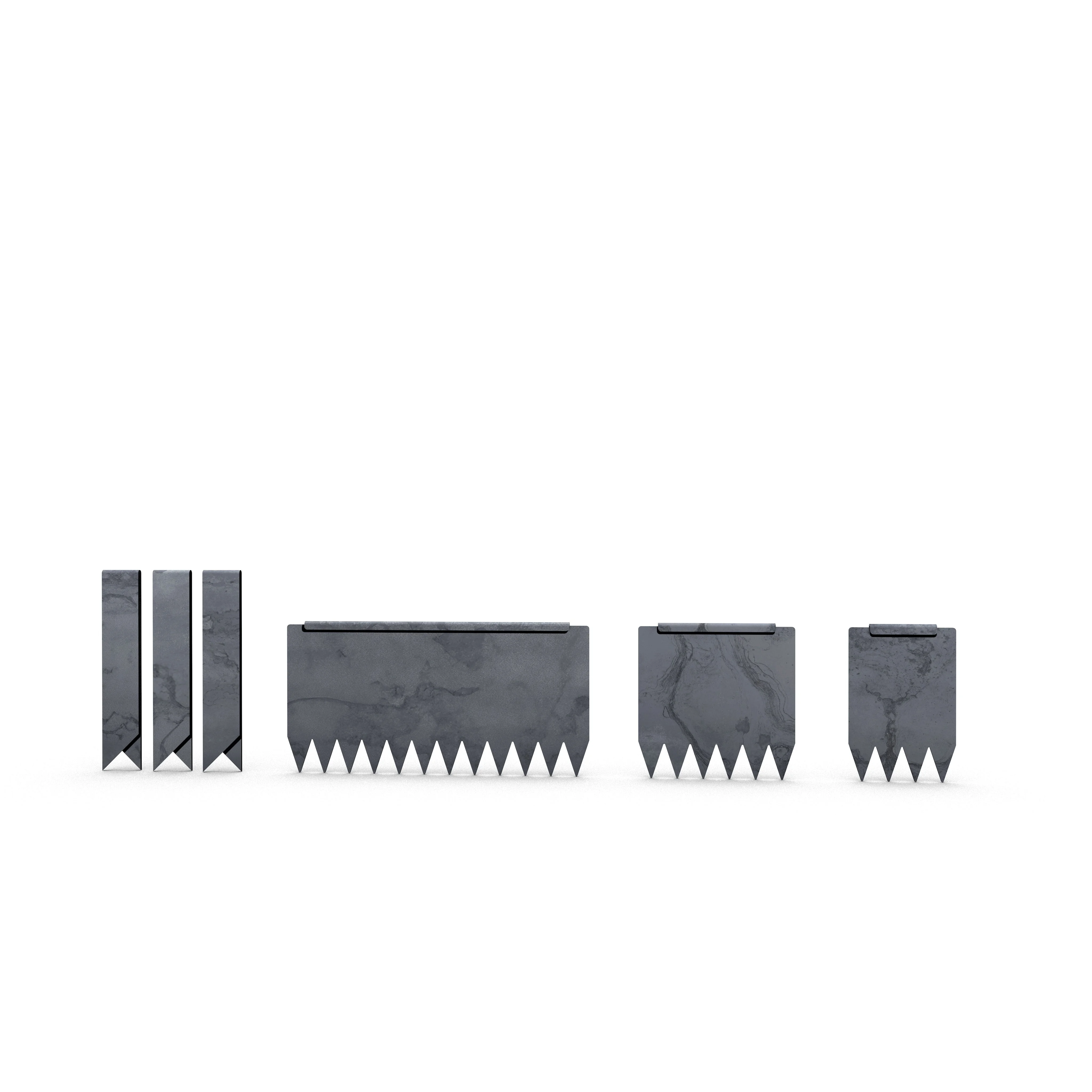 Hammer-In Landscape Edging - Cor-Ten Steel - Accessory Strips - Plus Connector Clips