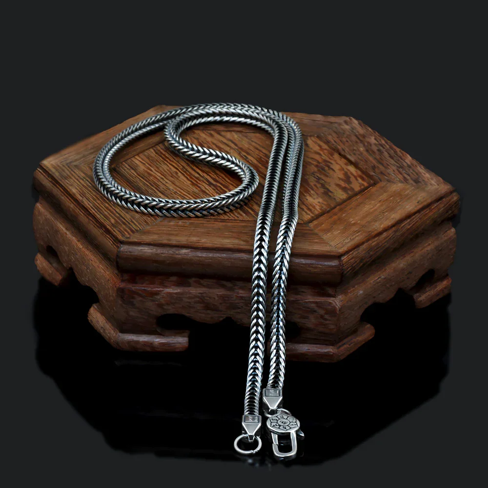 Sergo - 925 Sterling Silver Handmade Chain Necklace
