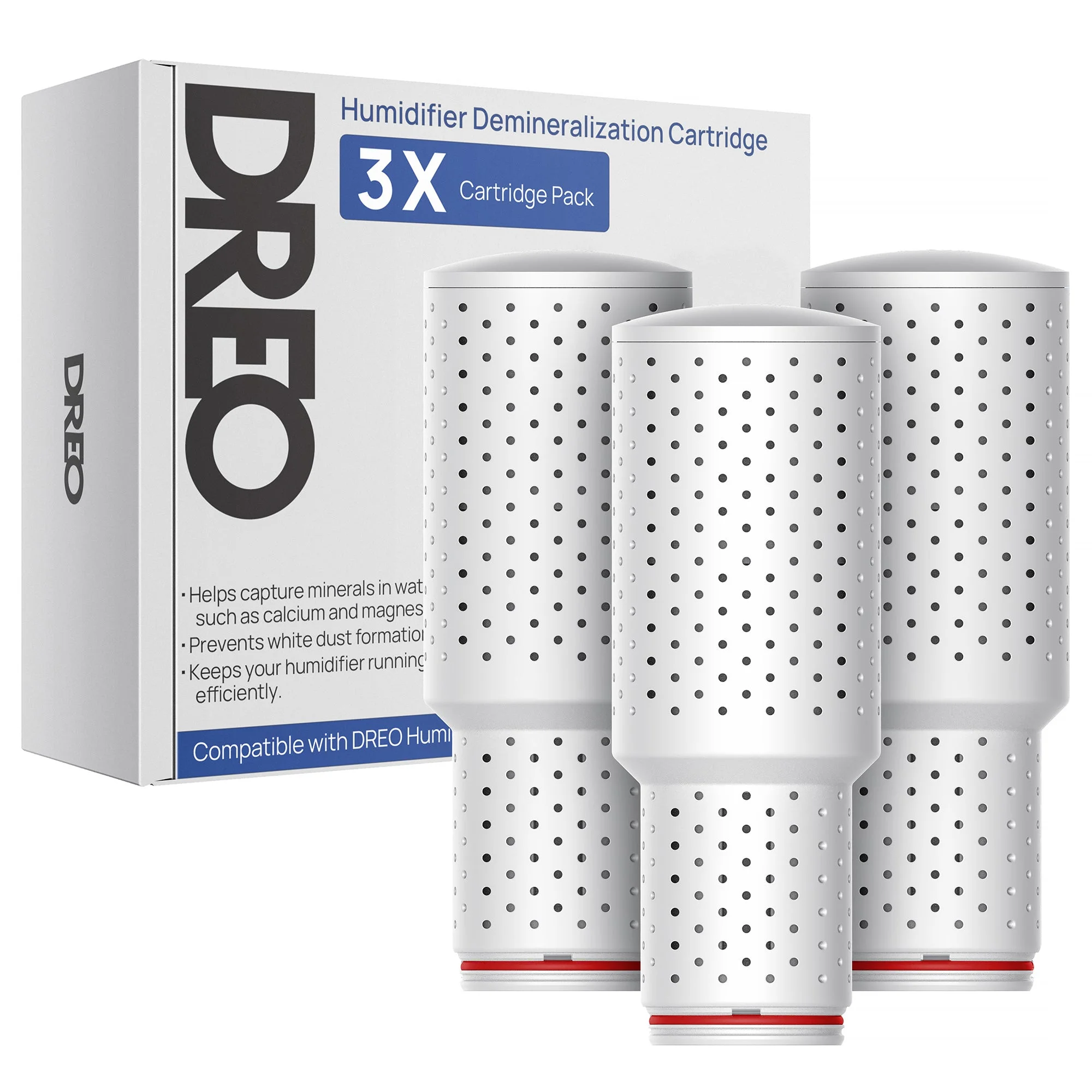 Demineralization Cartridge for Humidifiers - 3 - Pack, Compatible with Dreo Humidifiers 311/311S/524/524S/306/306S/409S
