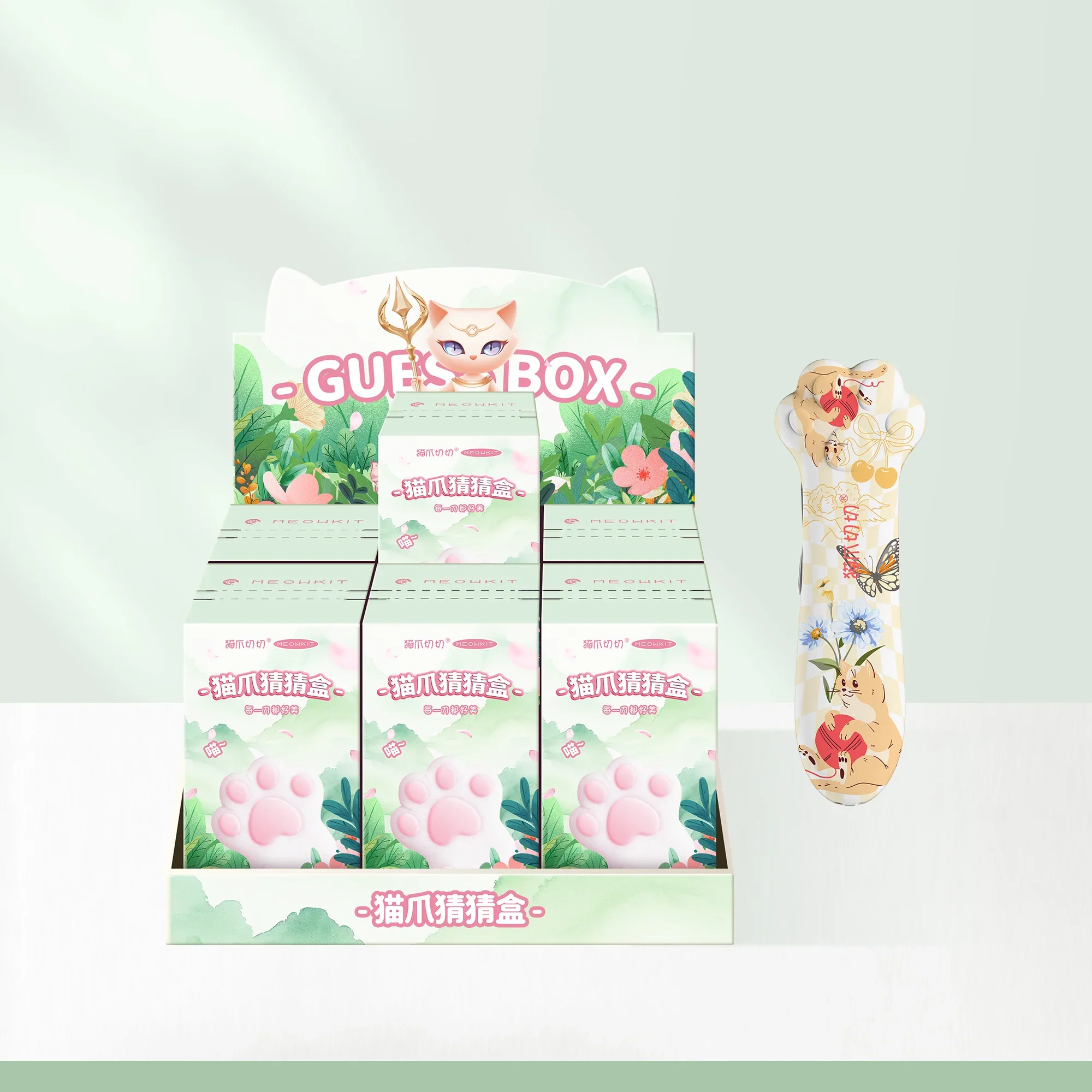 Meowkit Surprise Blind Box – Cute Cat Claw Box Cutter