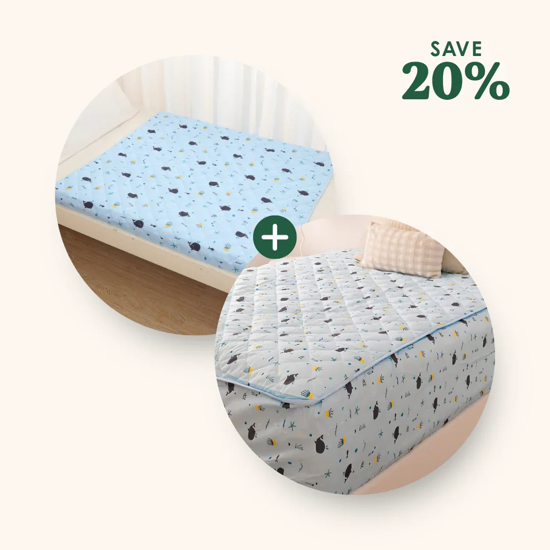 Leakproof Sheet + Bed Guard Set