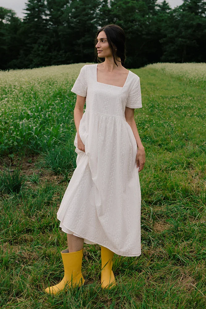 Nico Square Neck Midi Dress