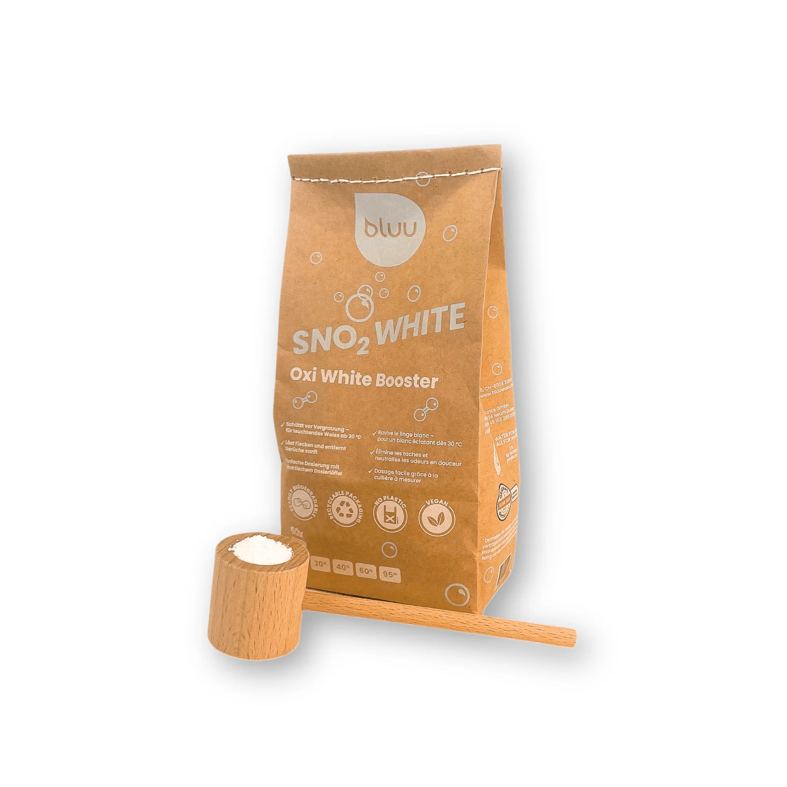 bluu snO2 white - Oxi White Booster inkl. Dosierlöffel