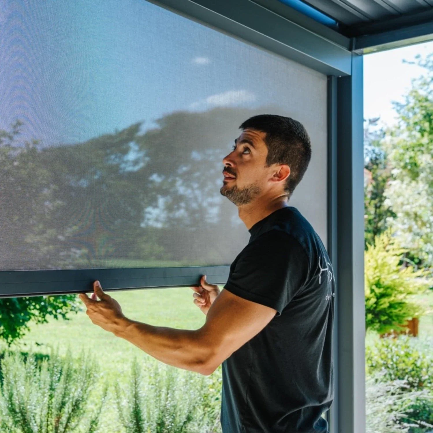 Retractable Pergola Sun Shades for Electric Roof Pergola