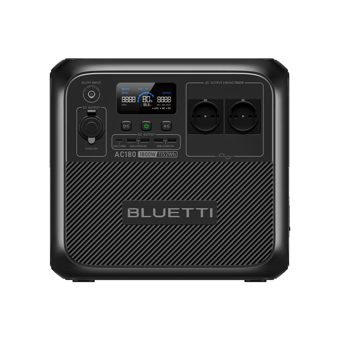 BLUETTI AC180 Tragbare Powerstation | 1800 W 1152 Wh (Nur Für Deutschland)