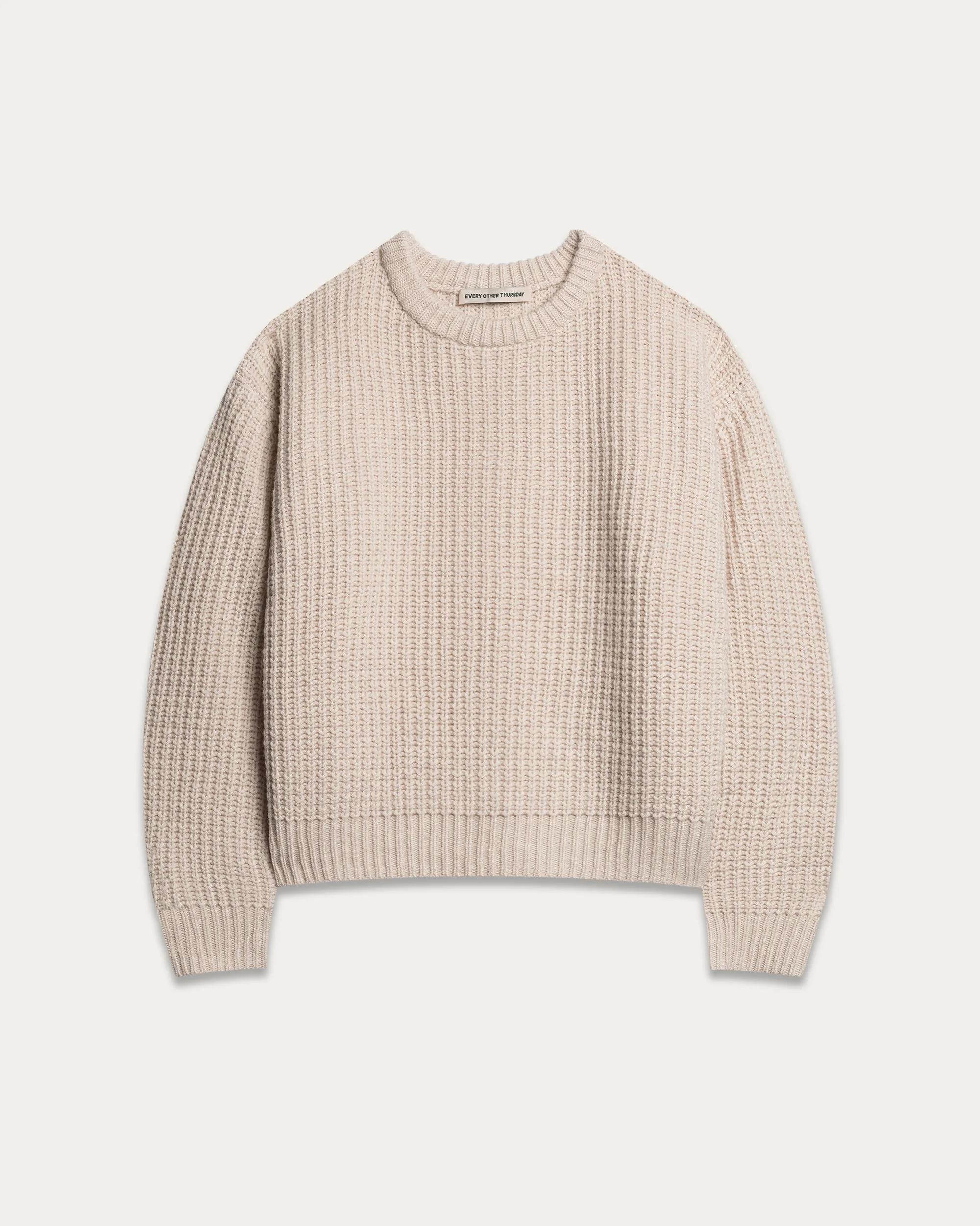 Wool Fisherman Knit Sweater