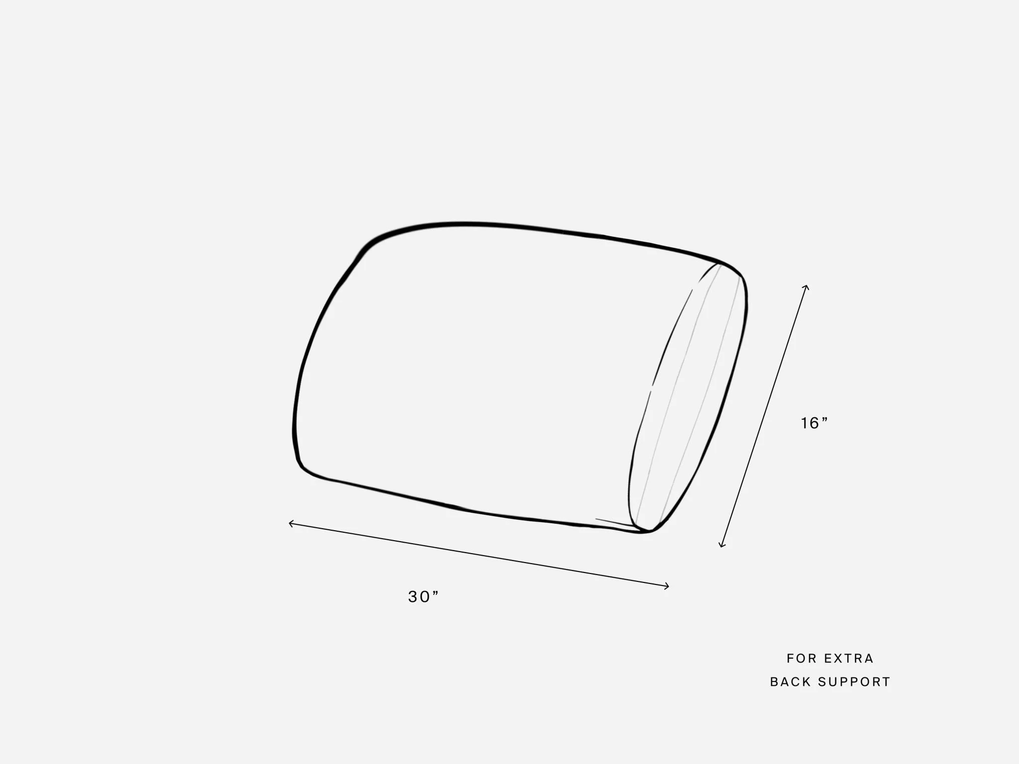 Lumbar Pillow (with Cover)