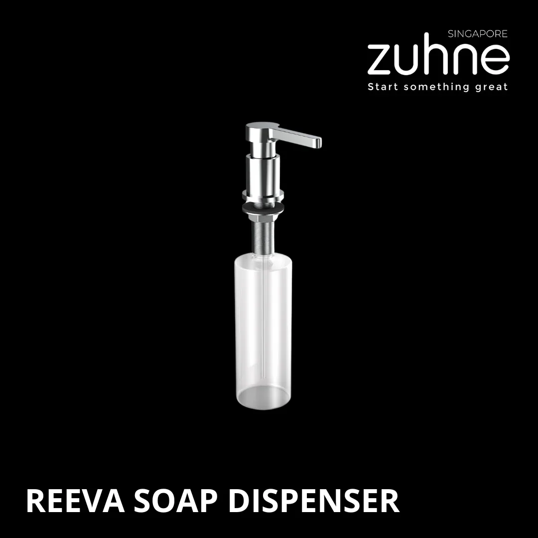 REEVA Commercial Calibre Built-In Soap Dispenser with Long Tube Option
