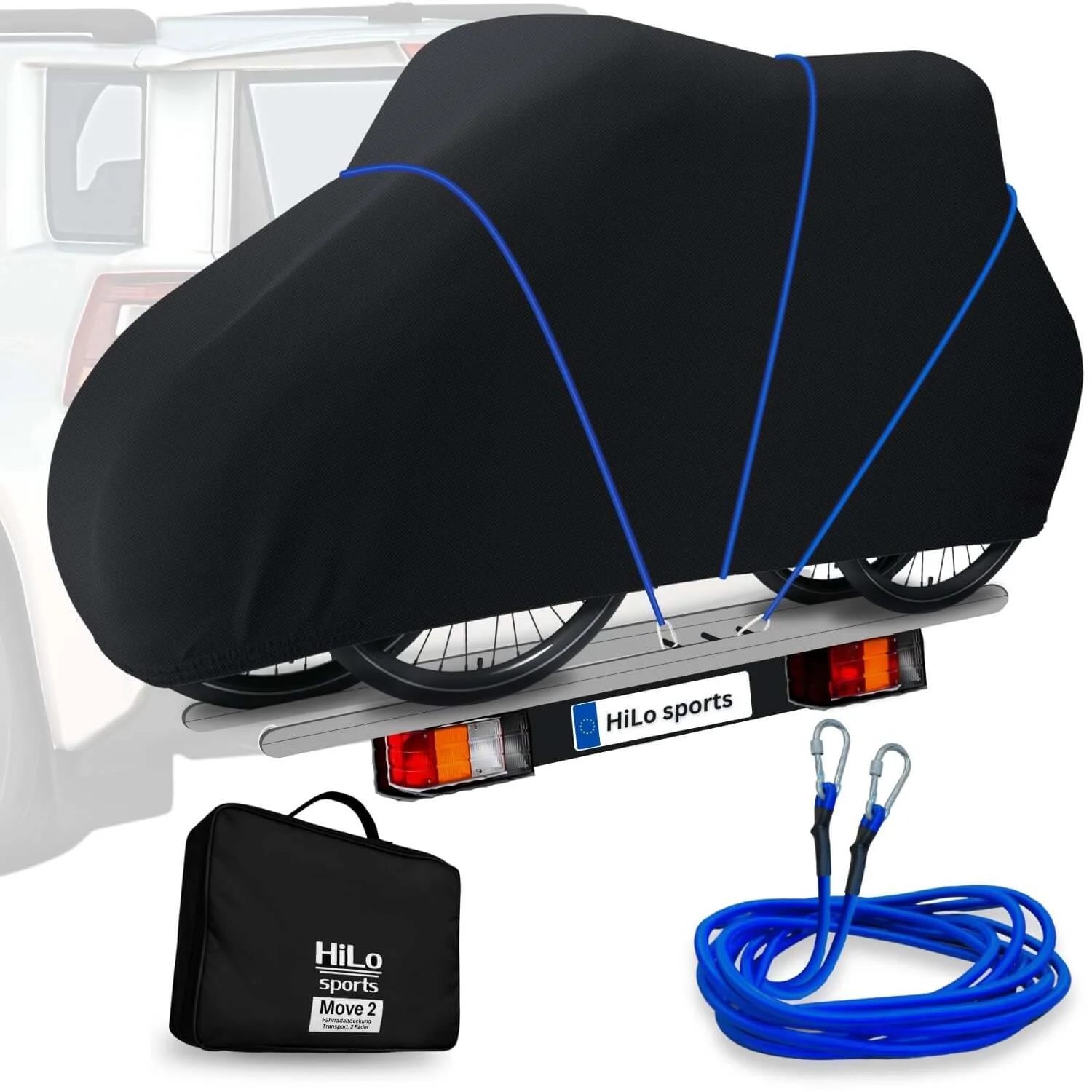 Heckträger Fahrradschutzhülle für 2 E-Bikes