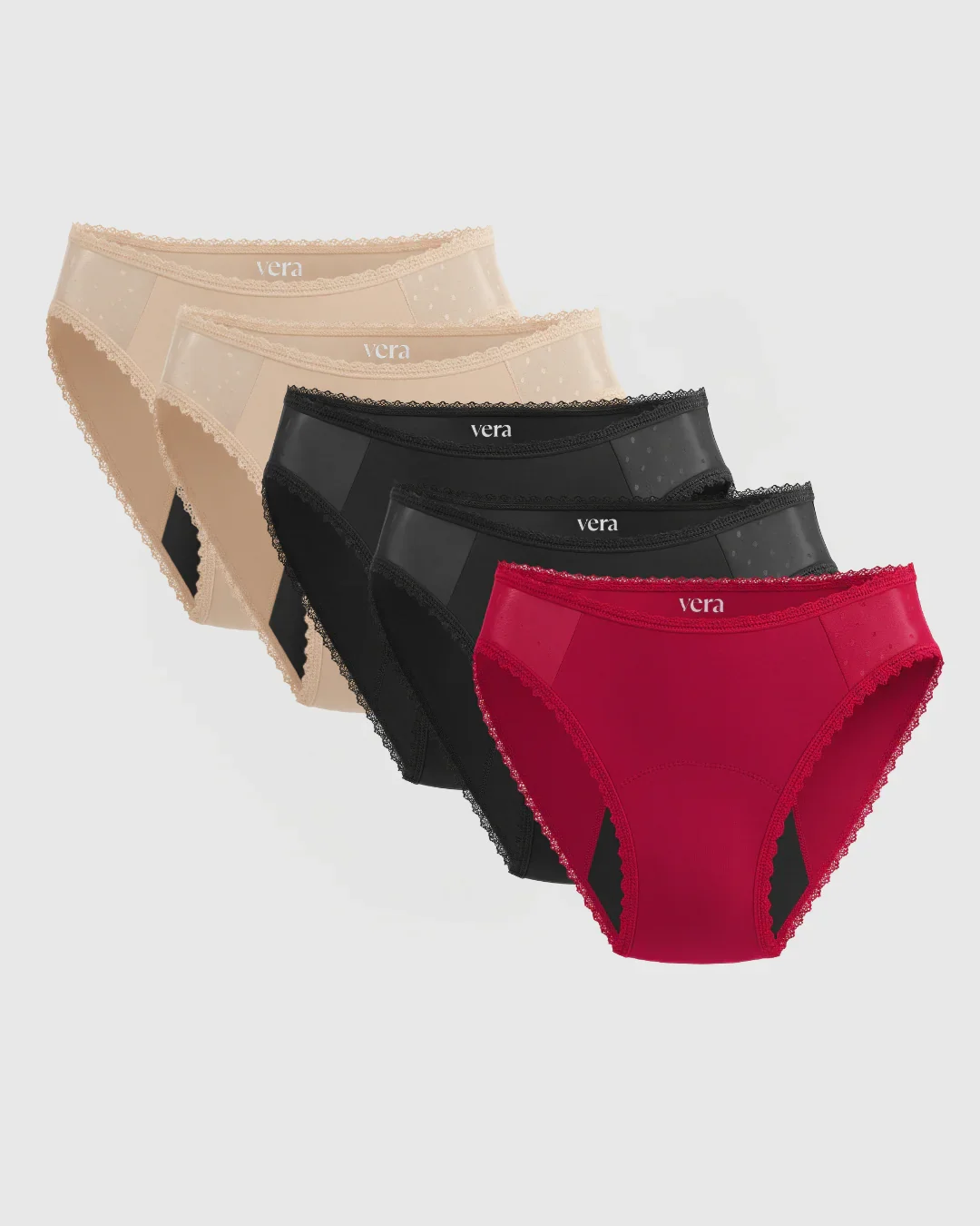 Vera's Elegant Leakproof Briefs (5-Pack)