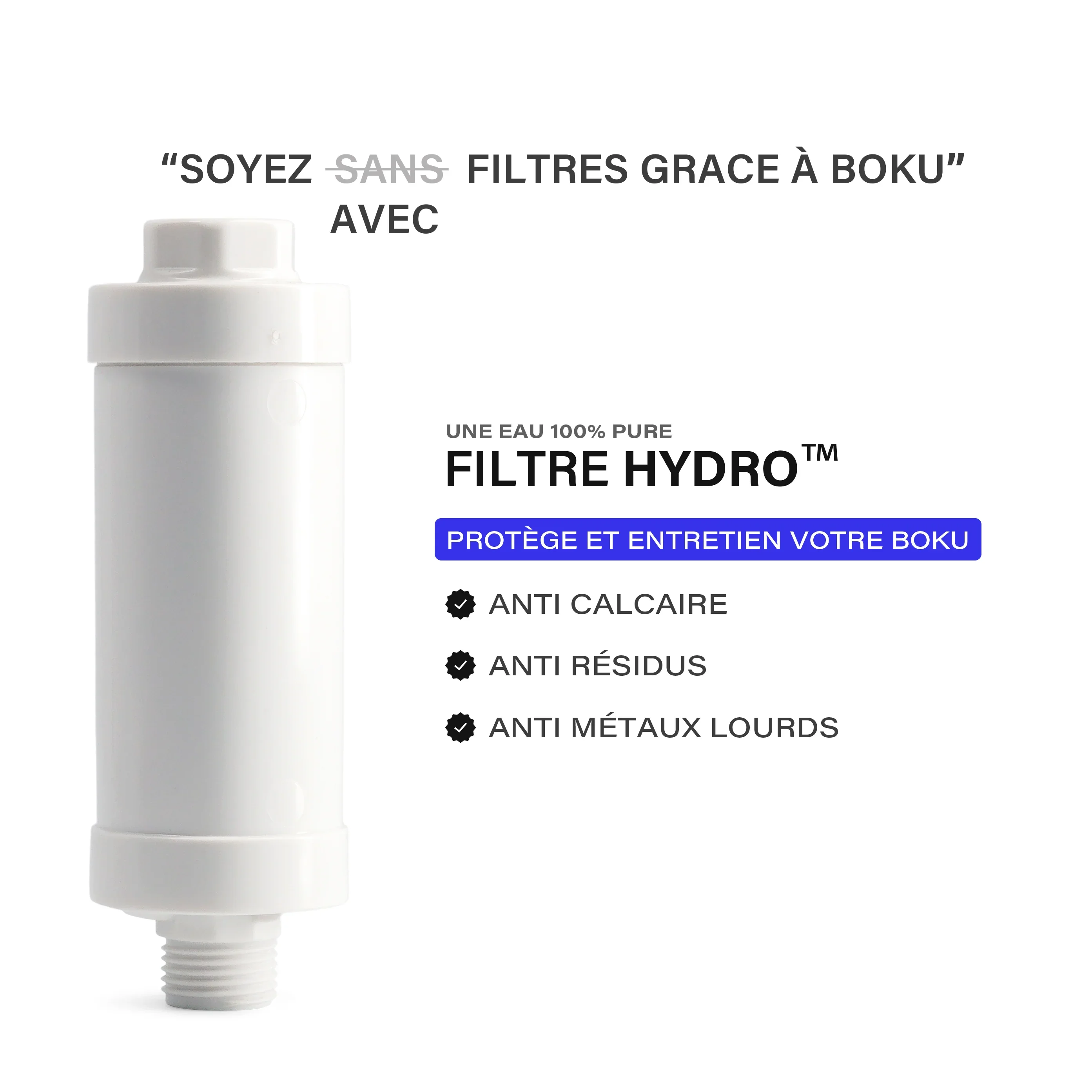 Filtre Hydro™ pour abattant BOKU