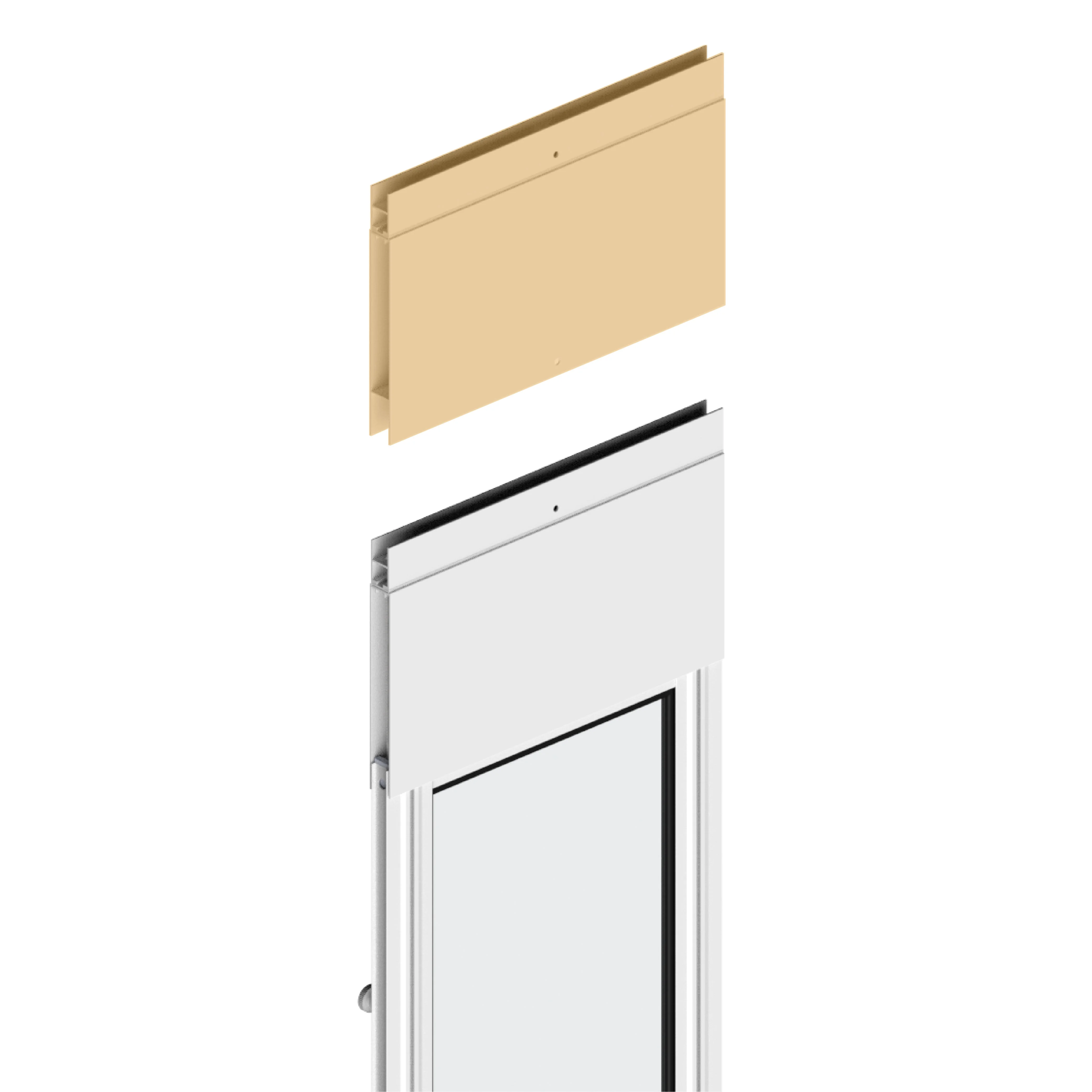 Glass Patio Pet Door (V2) - Height Extensions