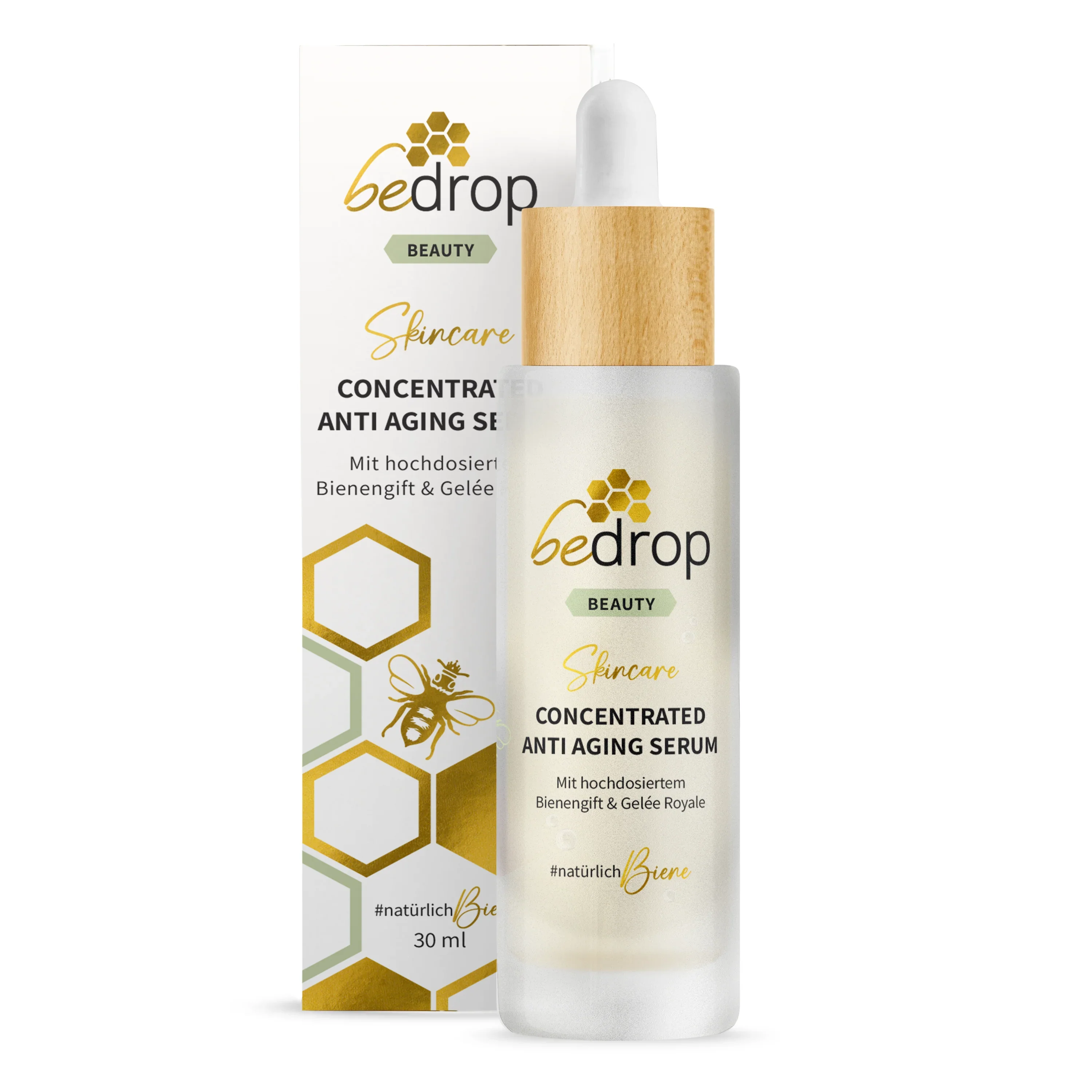 CONCENTRATED ANTI AGING SERUM / Gesichtsserum mit hochdosiertem Bienengift & Gelée Royale - 30ml