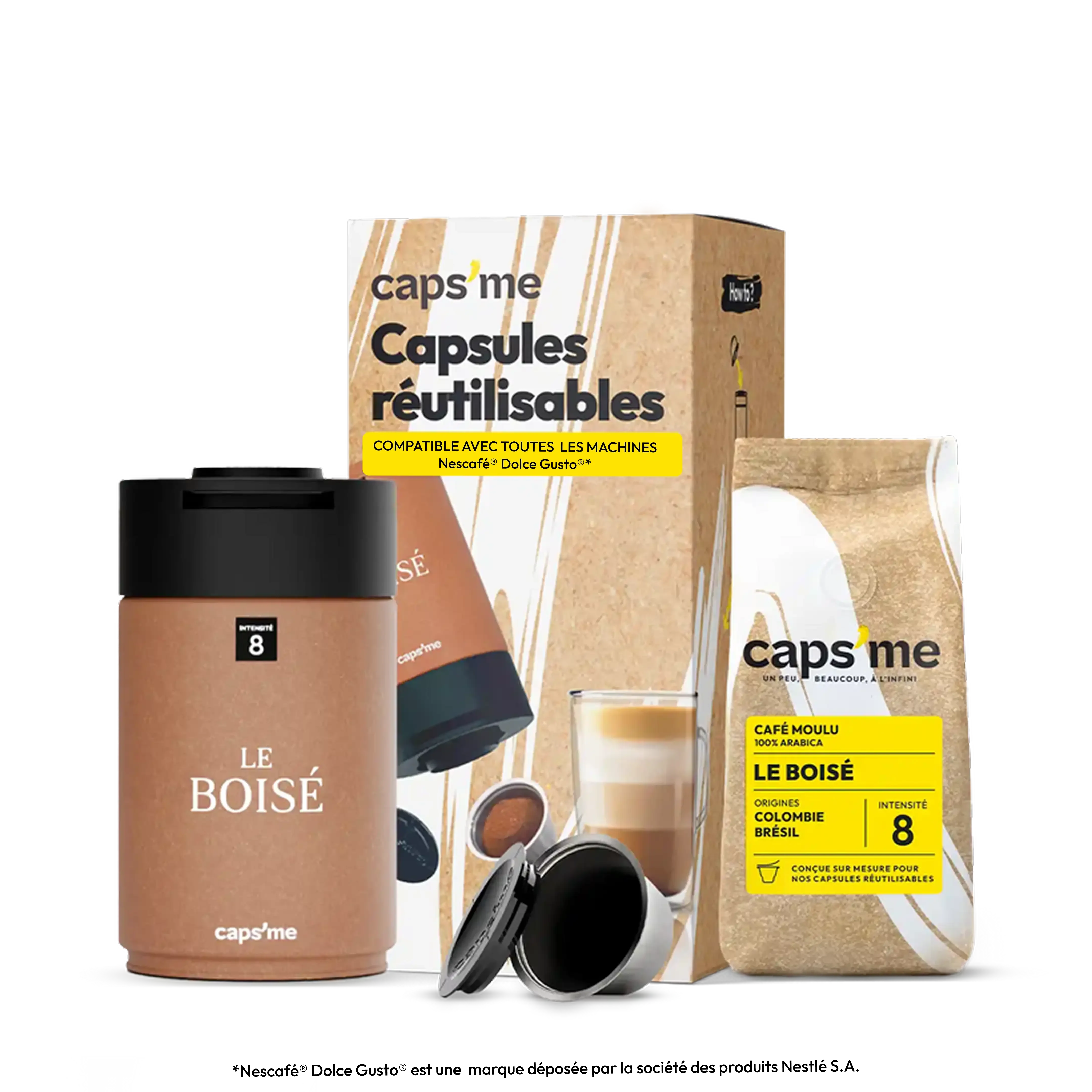 Coffret Caps'me Slide compatible Nescafé® Dolce Gusto®