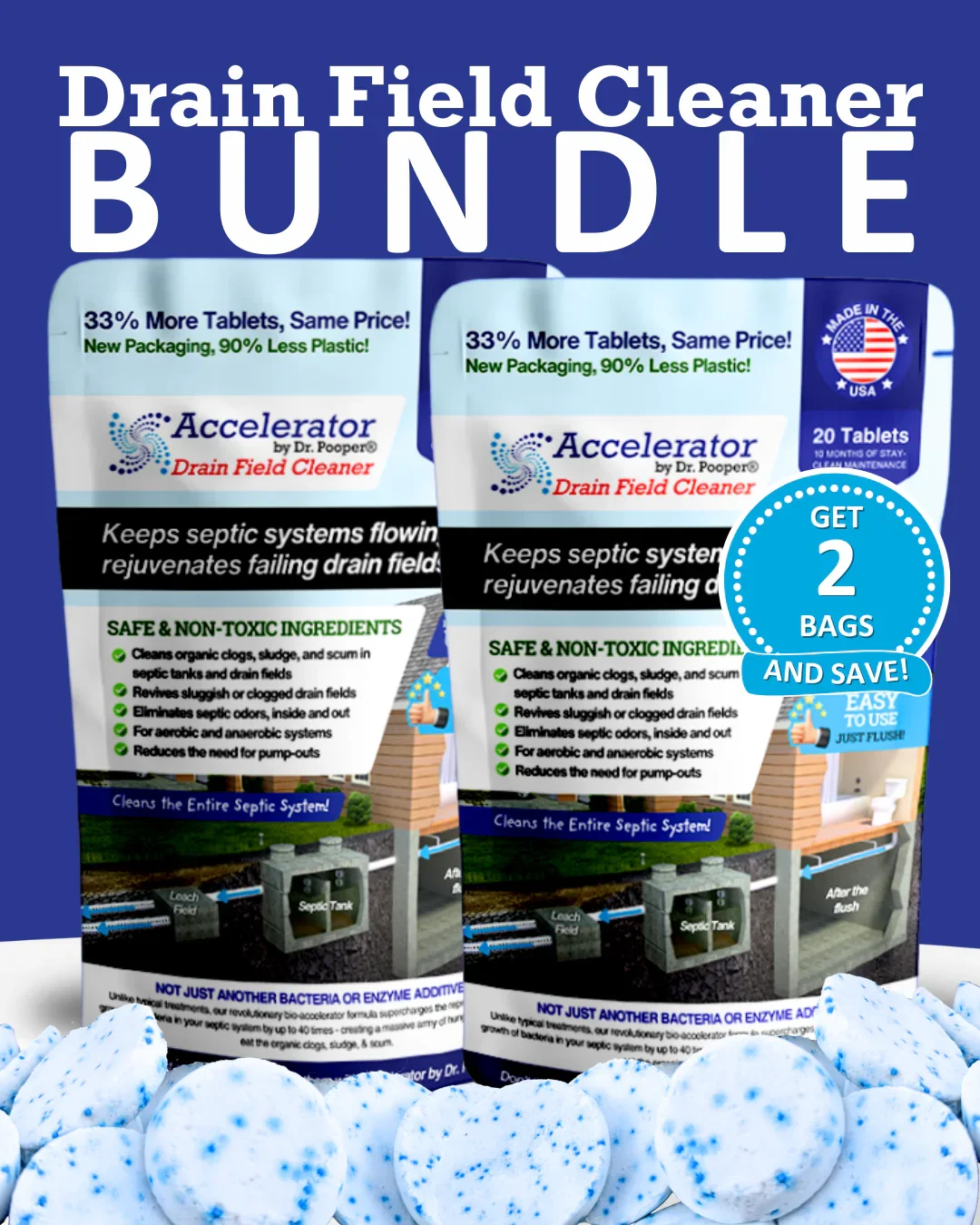 Drain Field Cleaner Bundle (2-Pack)