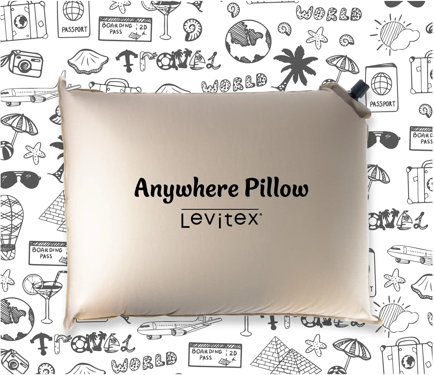 Anywhere: Compressible Levitex Travel Pillow